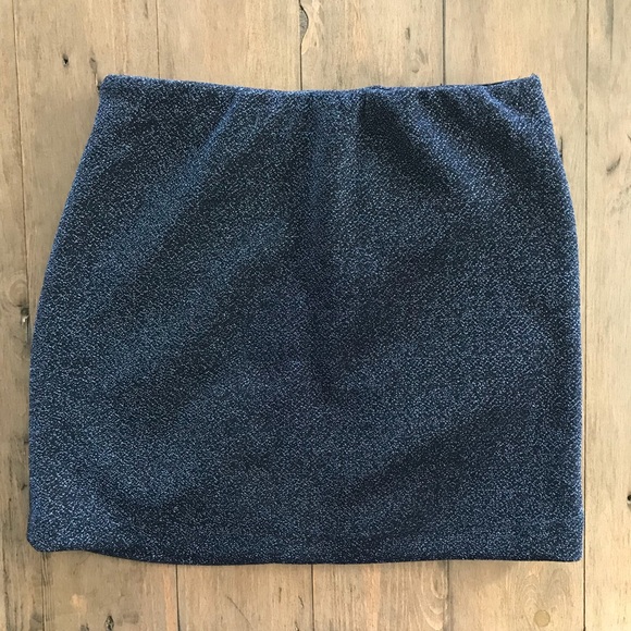 ZARA Navy Cocktail Mini Skirt - Picture 5 of 8